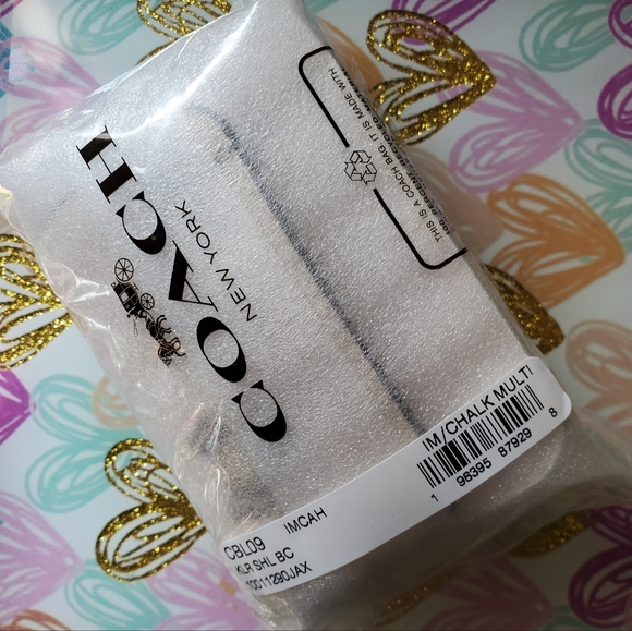 Coach Seashell PRINT MINI KLARE BAG CHARM Coin Pouch- Beach Vibes Vacation - Picture 4 of 7